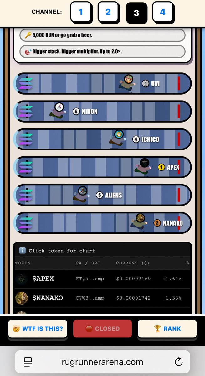 RugRunnerArena's tweet photo. We’re building in public.

Shipping weekly.
Improving backend.
Refining race logic.

Because transparency > hype. https://t.co/d9ziM84FT8