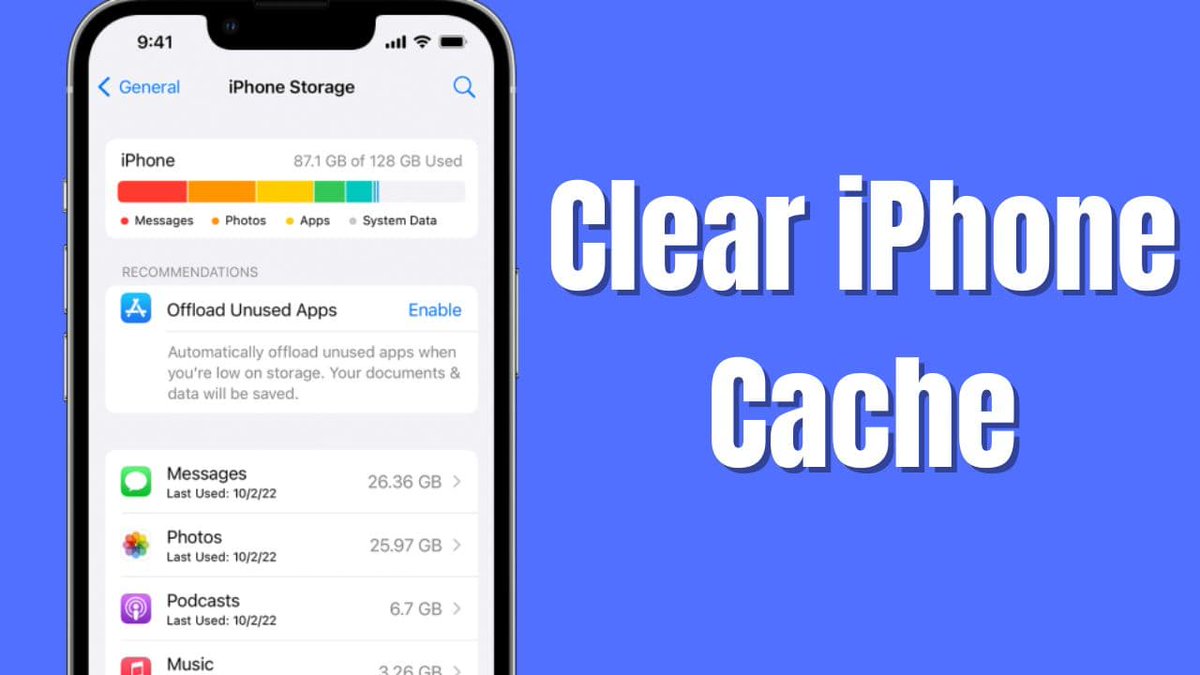 DailyTUT's tweet image. How to Clear Cache on iPhone to Free Up Storage Space? dailytut.com/apple/clear-ca…

#iphonetips #iphonestorage