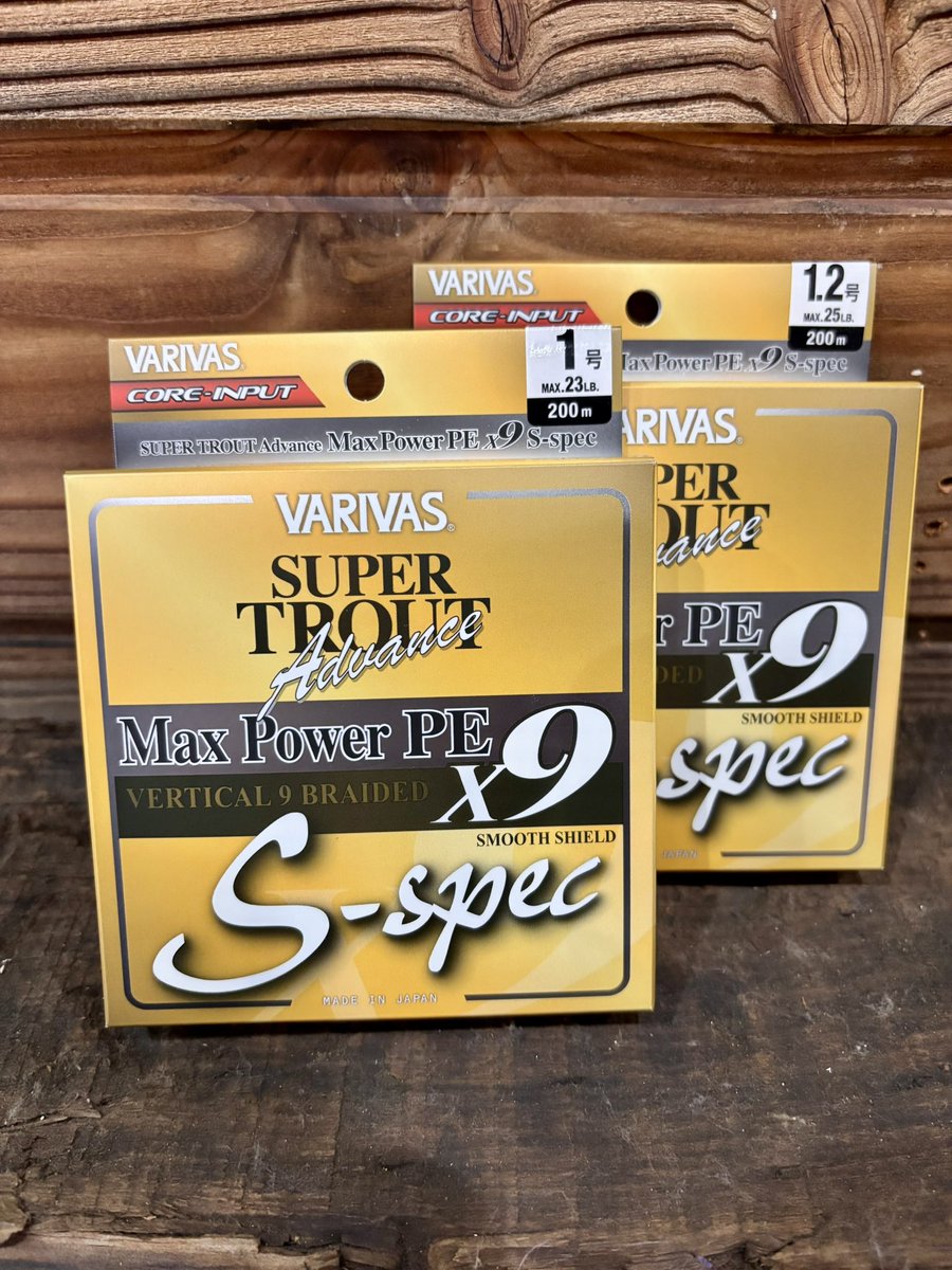 lastresort1997's tweet photo. 【VARIVAS】

New‼︎
SUPER TROUT Advance
《MaxPower PE X9 S-spec》
税込定価¥7,920→税込特価¥6,336

https://t.co/bZGD07y70r

☆各サイズ入荷いたしました‼︎ https://t.co/lEQxL4w7ZJ