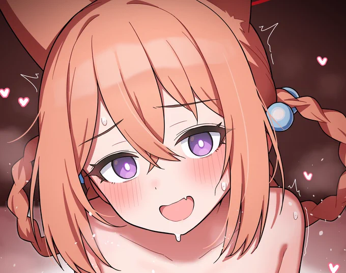 支援者限定イラストを各支援サイトに投稿しました!リオと幼ルミです。