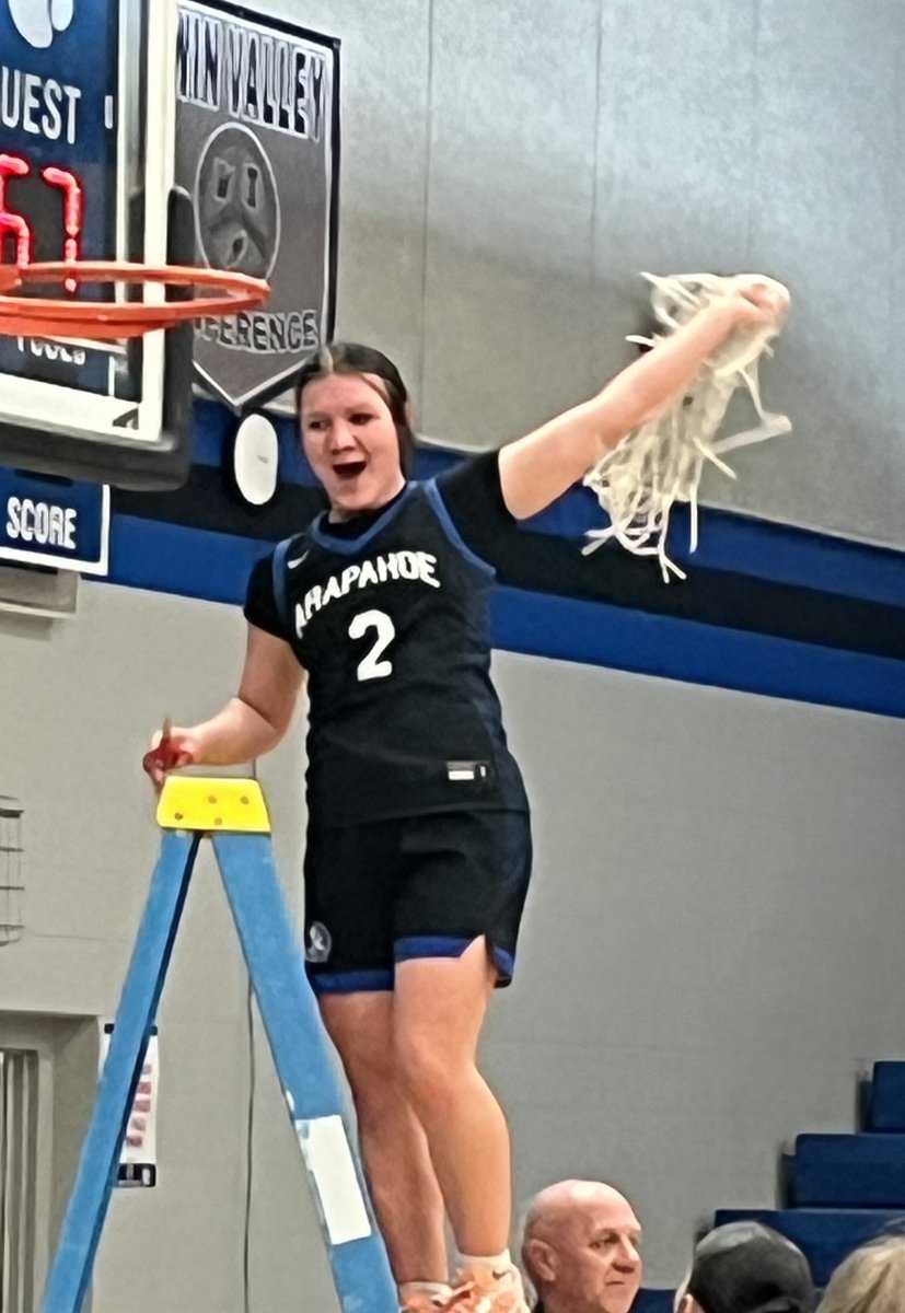 Hip Hip Hooray! Warriors win the D1-4 District game over Shelton and advance to the State Tourney in Lincoln for the first time since 2014! 🎉 Srs will remember cutting down nets for the rest of their lives! 🏆 <a href="/APSNE_Events/">Arapahoe-Holbrook Public School (NE)</a>
