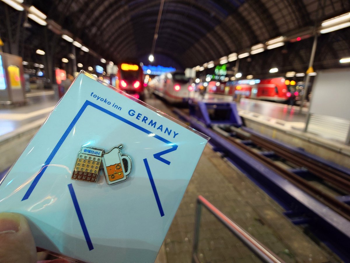 ご当地バッジなんてあるんだ東横イン👀ドイツver.良いなぁ🍻