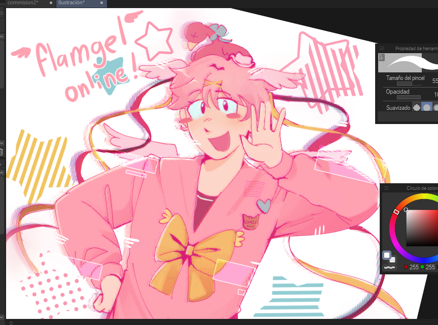 im so tired i did a sketch of flamgel thanks cibo for inventing him