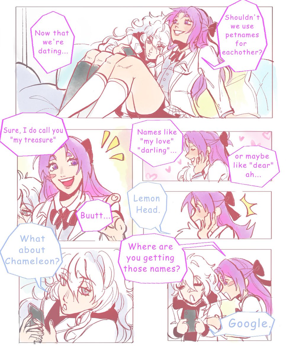 Cheelyfruit's tweet photo. It’s ok Nagi to not know what to call your gorgeous gf
#femlock #nagireo #ngro https://t.co/iDlxzkZ81f