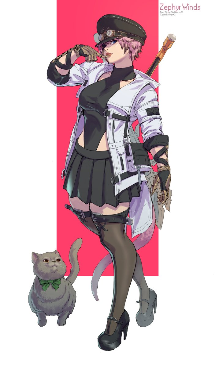 warrior_of_light_(ff14) 「Commission for "Zephyr, FFXIV Viper"」|mastadonXkasai | Commissions CLOSEDのイラスト
