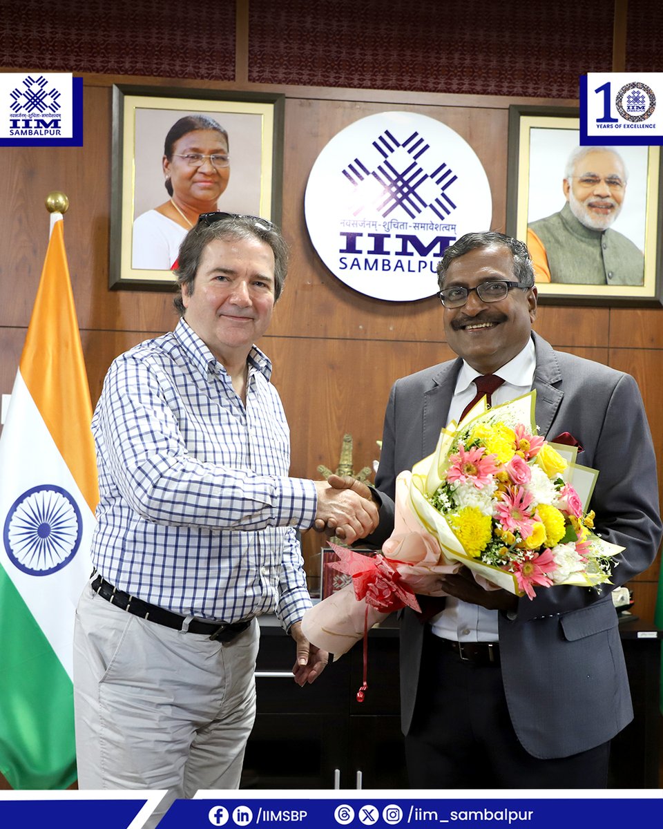 iim_sambalpur's tweet image. #IIMSambalpur Embarks on the AMBA–BGA #Accreditation Journey!

#IIMSambalpur had the privilege of welcoming Andrew Main Wilson, CEO of the #AssociationOfMBAs #AMBA &amp;amp; #BusinessGraduatesAssociation #BGA, along with Ms. Shikha Taunk, Strategic Engagement Manager, #AMBAIndia