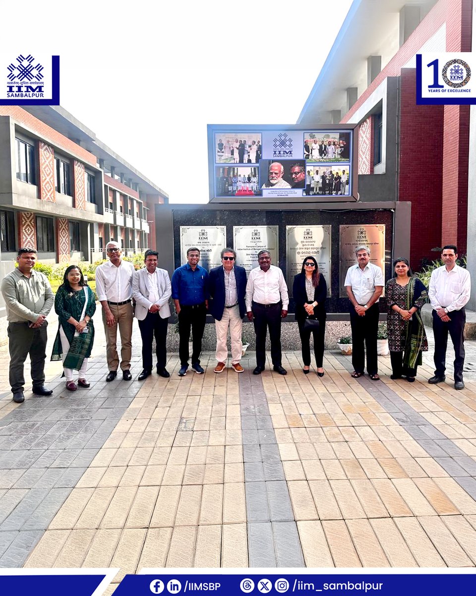iim_sambalpur's tweet image. #IIMSambalpur Embarks on the AMBA–BGA #Accreditation Journey!

#IIMSambalpur had the privilege of welcoming Andrew Main Wilson, CEO of the #AssociationOfMBAs #AMBA &amp;amp; #BusinessGraduatesAssociation #BGA, along with Ms. Shikha Taunk, Strategic Engagement Manager, #AMBAIndia