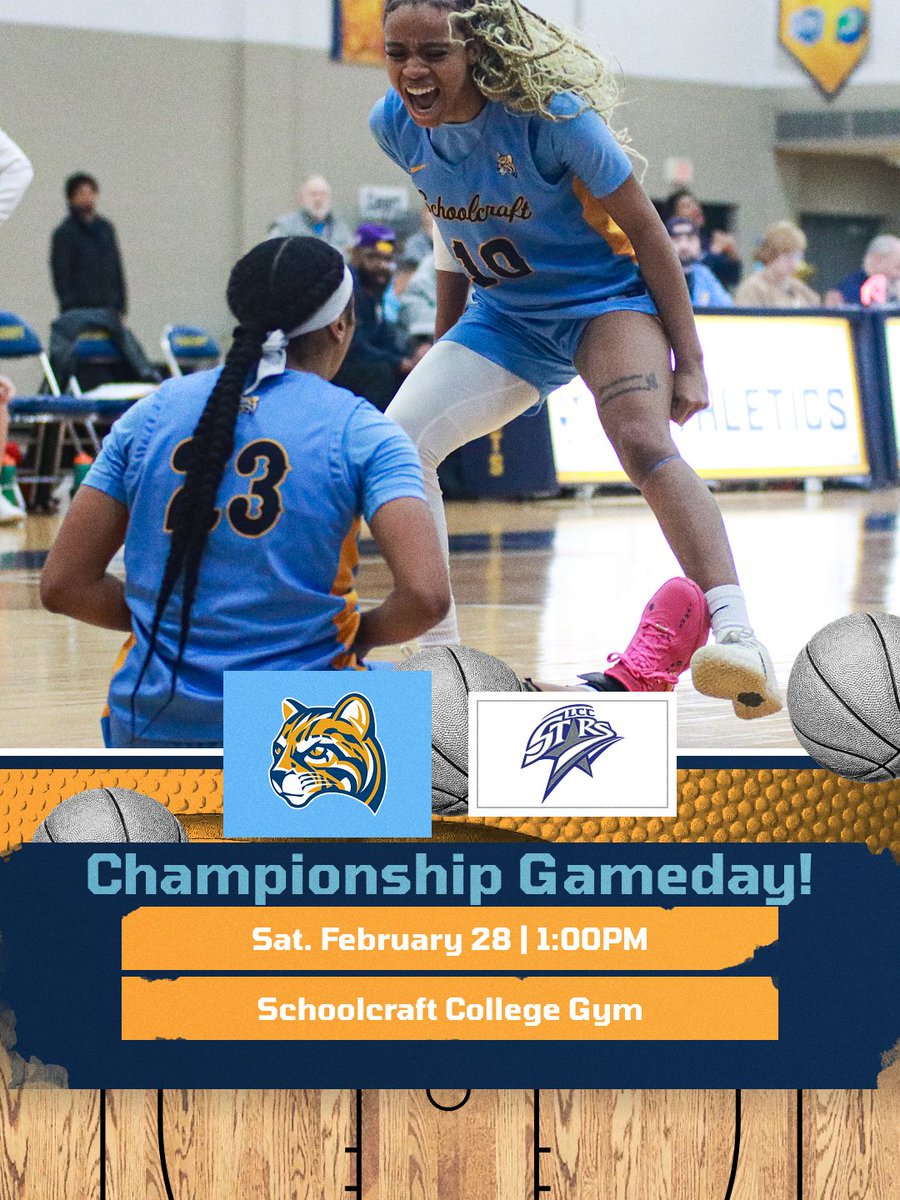 💙🏀Championship Gameday!🏀💛

Livonia is the epicenter of <a href="/NJCAABasketball/">NJCAA Basketball</a> on Saturday as #2 <a href="/SchoolcraftWBB/">Schoolcraft Women's Basketball</a> takes on #4 Lansing CC for the <a href="/mccaa1926/">MCCAA</a> Championship!

Can't make it to the Ocelot Zone? Catch the livestream with <a href="/PeteKrupsky/">Pete Krupsky</a> on the call ⤵️

boxcast.tv/channel/sh353t…