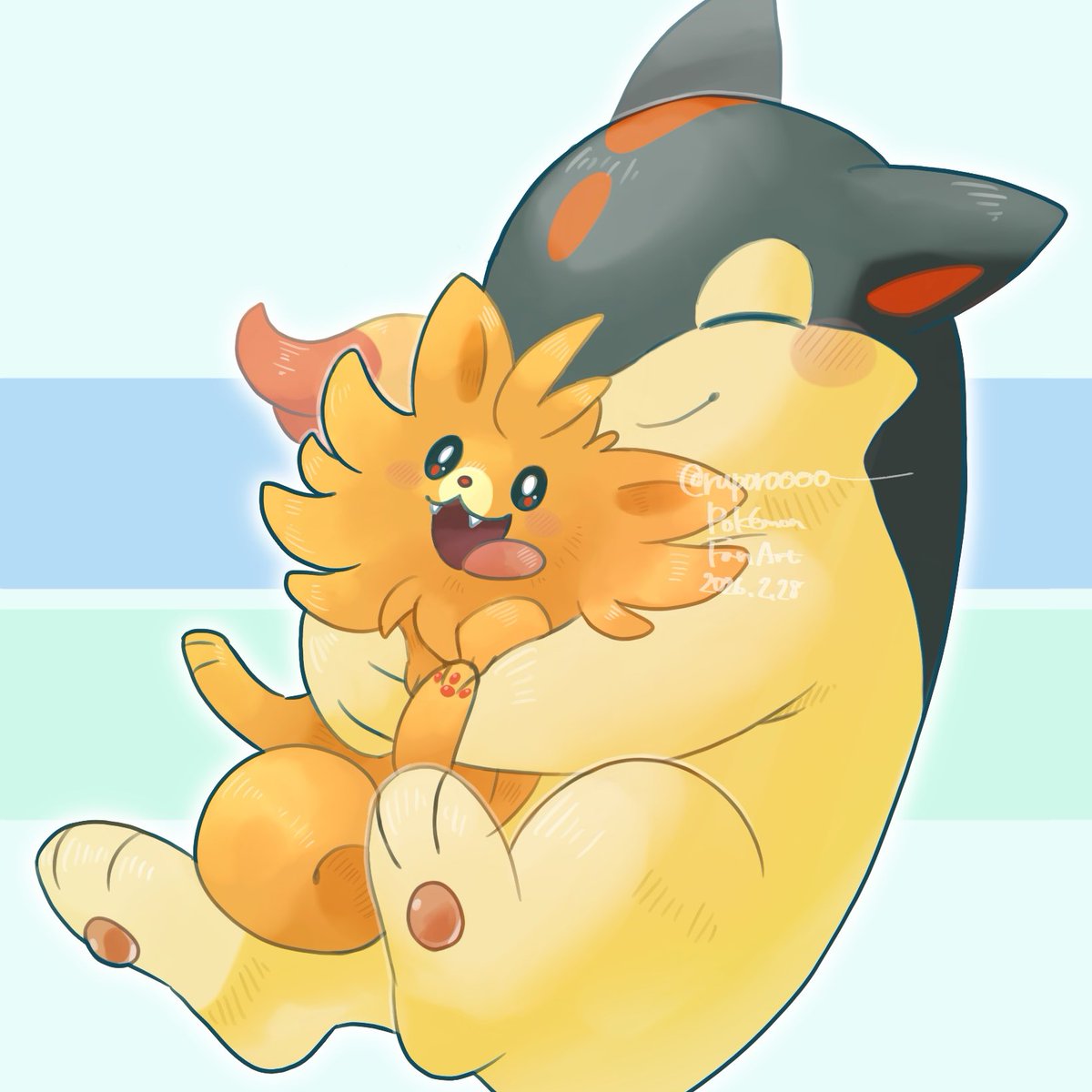 ぎゅーってしたらあったかそう！🔥