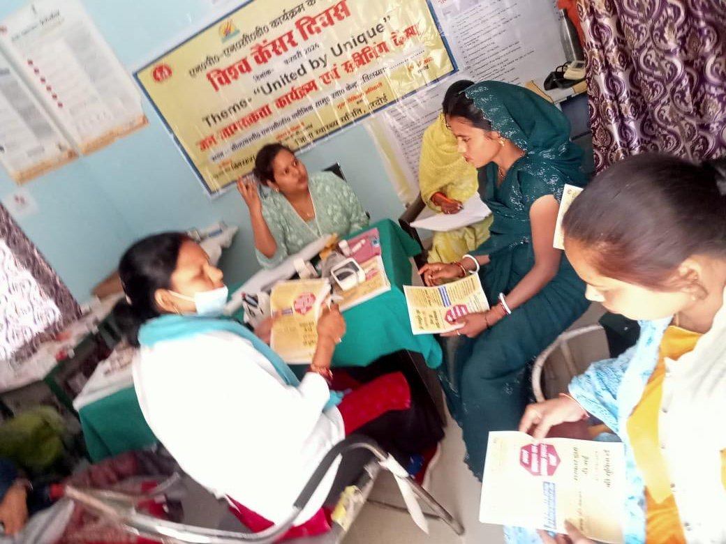 npncd_up's tweet photo. एन0पी0-एन0सी0डी0 कार्यक्रम के अन्तर्गत कैंसर स्क्रीनिंग कैम्प जनपद-हरदोई के सी0एच0सी0 बिलग्राम पर आयोजित की गई। https://t.co/sMnD771IFm