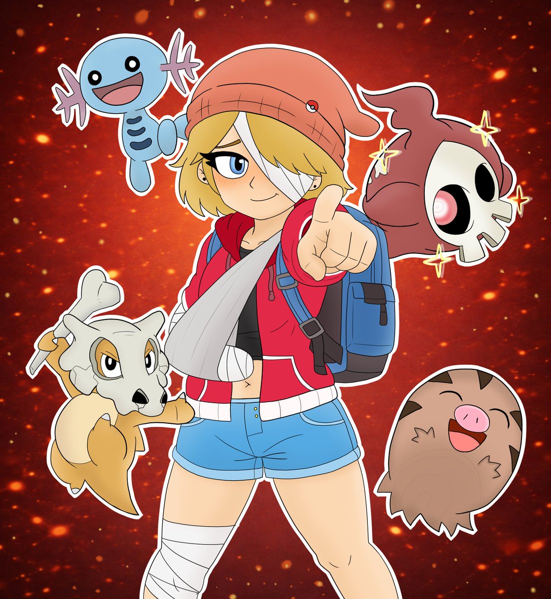 CorbatasDraws's tweet photo. ¡La entrenadora Latanasia te reta a un duelo!
#Sinkids #Theloudhouse #Pokemon #DigitalArt #Pokemon30 #PokemonFanart #Cubone #Swinub #Wooper #Duskull https://t.co/BQk75arhZy