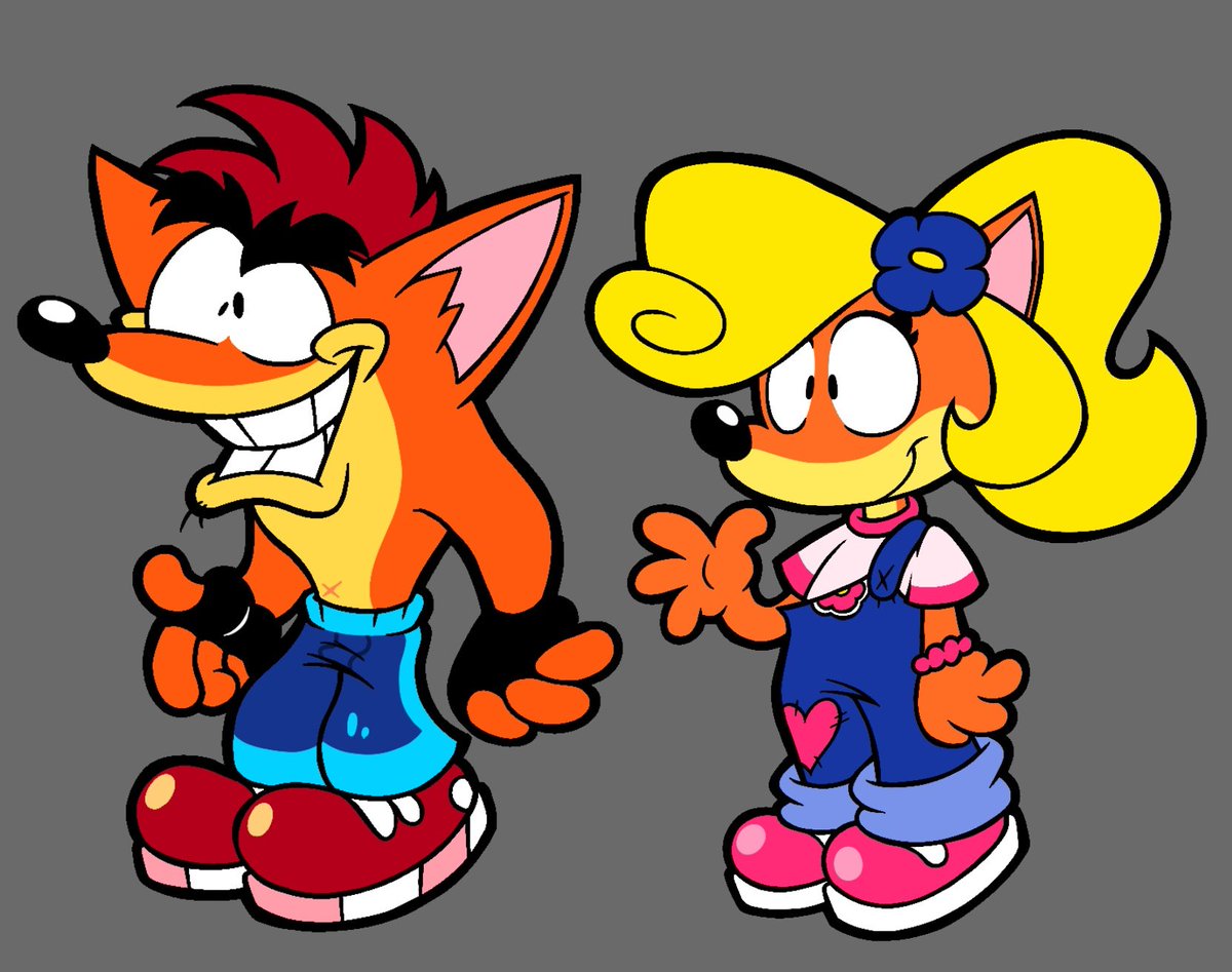 CrispyFrise's tweet photo. The bandicoot siblings🧡🧡 https://t.co/P4CGwg2a8X