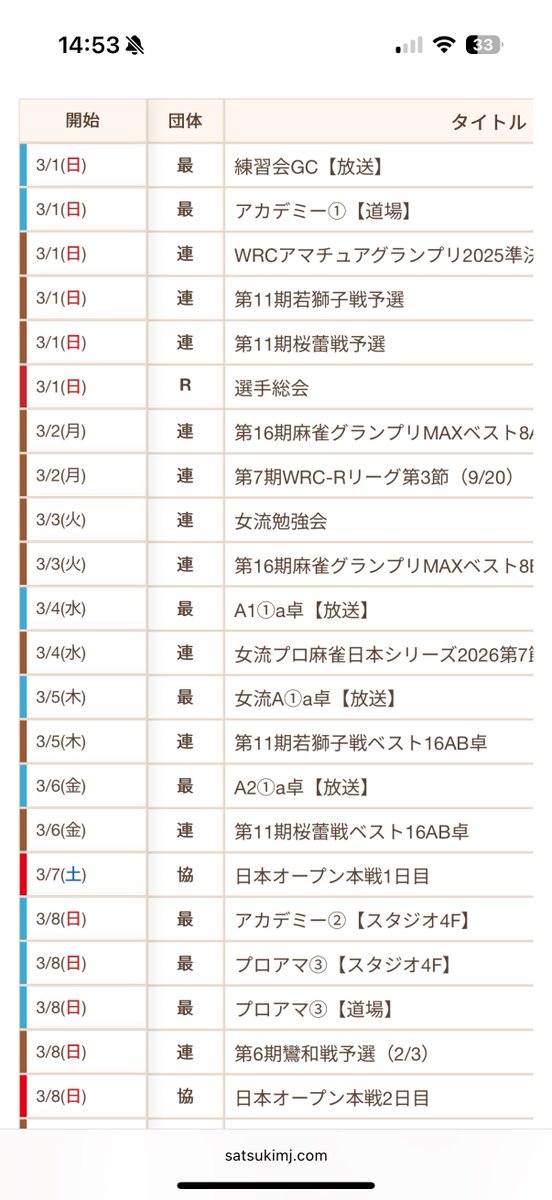 satsuki_mariko's tweet photo. 独歩さんのポスト見て
気が向いて作っちゃった(๑>؂•̀๑)ﾃﾍﾍﾟﾛ

どうぞ
色々フィルターできます

スケジュールは各団体のGoogleカレンダーからとってきてます。
データまんまなので、こだわりあるとか編集してくれる人いたら、元のスプレッドシート共有します☀️

https://t.co/FZ6hGbiwUa https://t.co/EhHUHb8o19