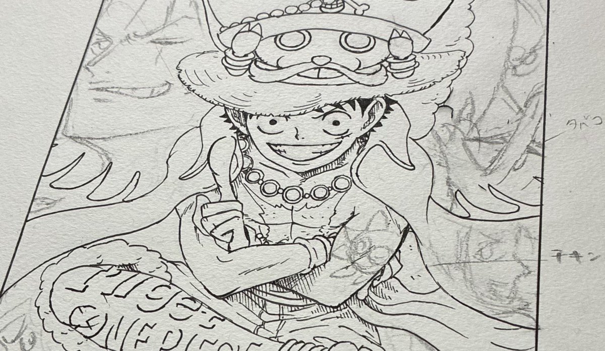 久々にちゃんと描く。やっぱONE PIECE描くのが一番楽しいね〜〜 