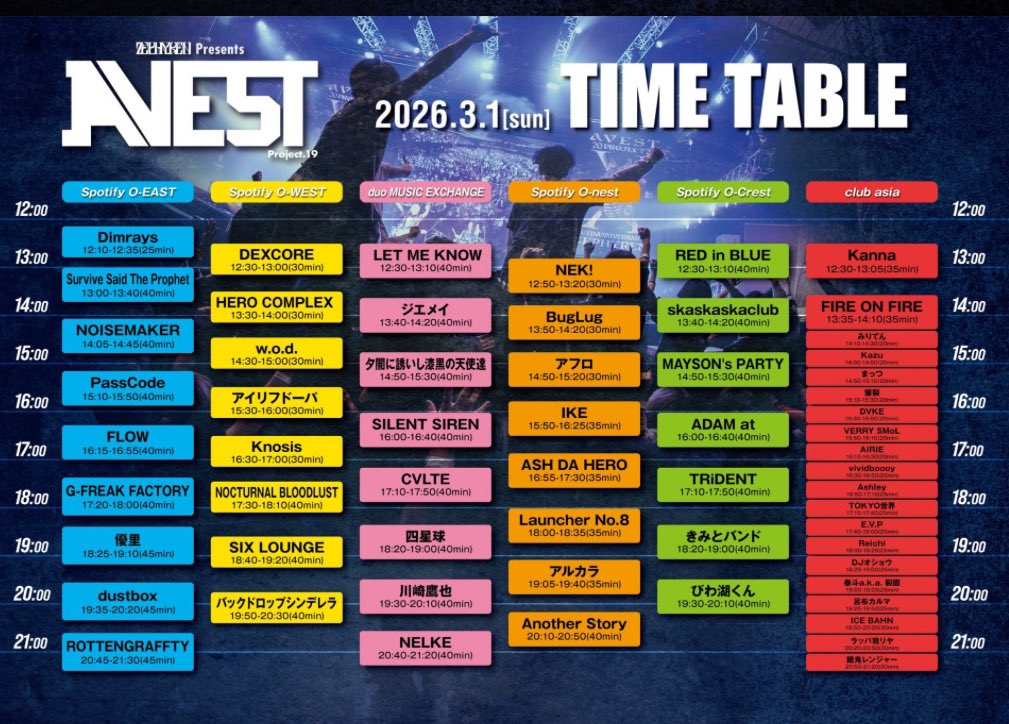 明日渋谷の6会場で開催される ↓これ行かれるFFさんいますか