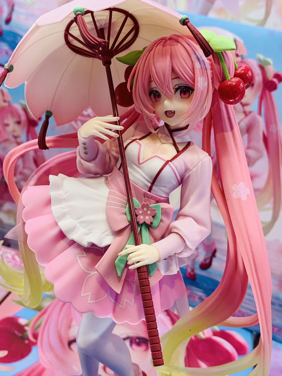 🌸景品入荷情報🌸 本日、当店に 「#桜ミク AMP +フィギュア〜桜ドレス