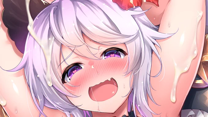 このサテュロスちゃんの顔めっちゃ可愛く描けてお気に入りなんだよねー ぜひタペストリーこの機会に買って飾ってほしみ