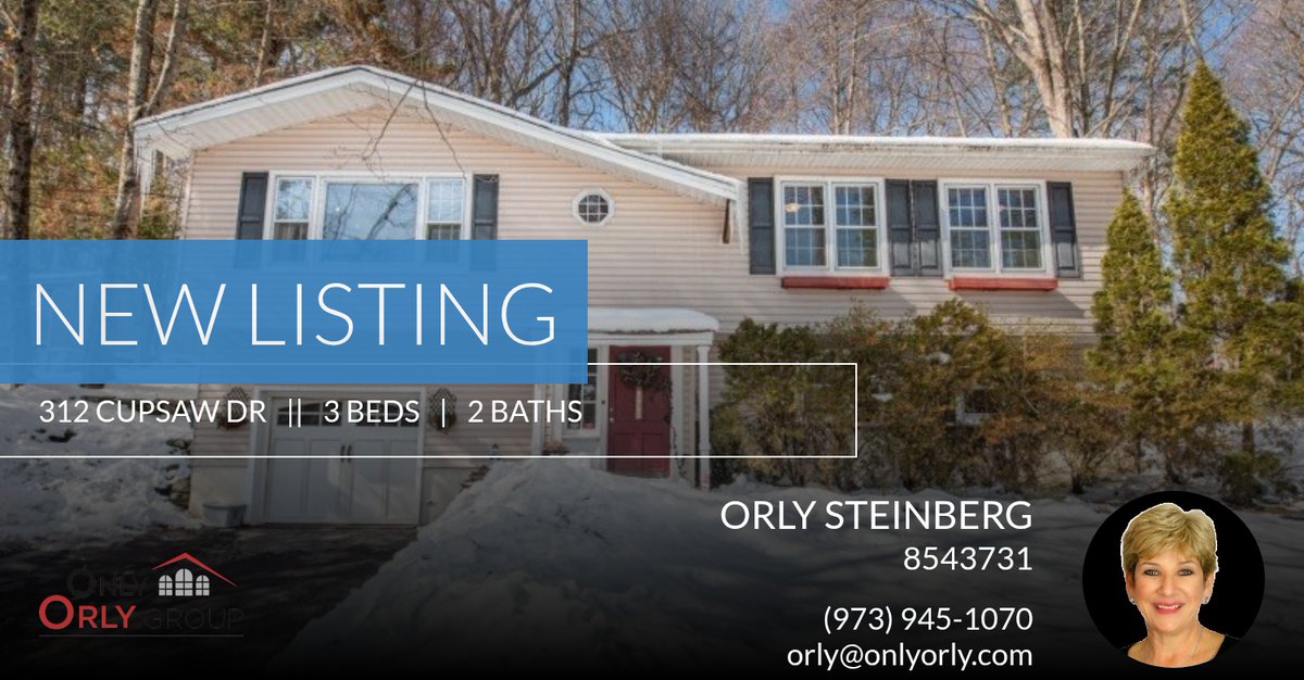 onlyorly's tweet photo. 📍 New Listing 📍 Take a look at this fantastic new property that just hit the market located at 312 Cupsaw Dr in Ringwood Boro. Reach out here or at (973) 945-1070 for more information

"Only" Orly
973-945-1070
Orly Stein... https://t.co/qp3rWwoQJF https://t.co/QcfwmilEfP