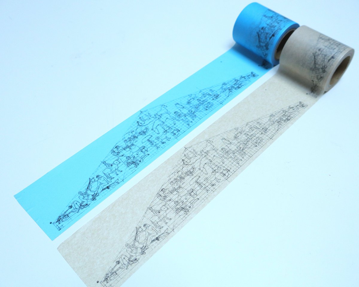 ✇マスキングテープ 《自由》の原画がどこまでも続くマスキングテープ