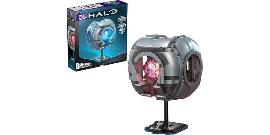 Wario64's tweet photo. MEGA Halo Model Replica Building Toy, 343 Guilty Spark with 609 Pieces, Lights &amp; Sounds is $14.99 on Woot https://t.co/2kZfWyvYMx #ad https://t.co/03WSET1Q9w