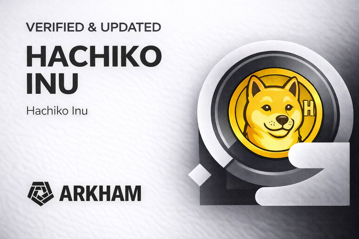 HachikoInuCTO's tweet photo. Hachiko Verified & Updated on Arkham Intelligence 💎🔥 

In crypto, transparency is power.

With $HACHIKO updated and verified on Arkham, our contract data, wallet flows, and token identity are clearly visible to the public. No shadows. No confusion. Just on-chain truth.

Serious projects embrace transparency. Trust is built with data, not words. 🐕
