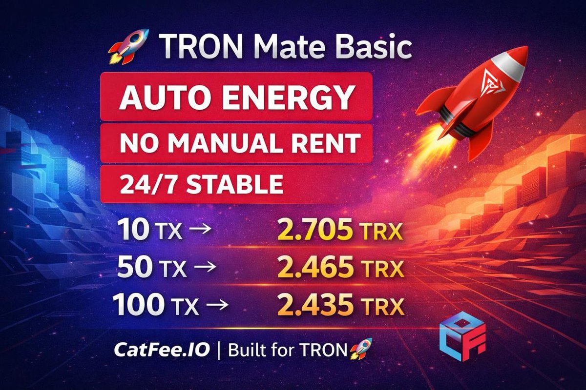 CatFee.IO | TRON Service Provider tweet media