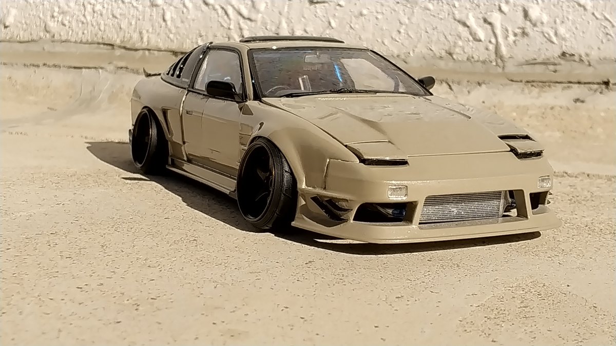 アオシマ1/24 180SX 完成！ あっちこっち手を入れてます😁 (各所