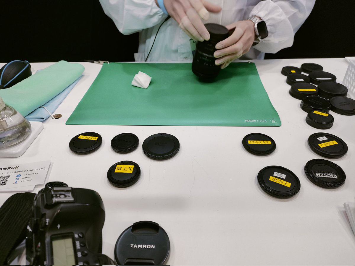 CP＋ではキヤノン、タムロンのブースでボディ点検やレンズ清掃をやっていただけます。毎年のこと。いつもありがとうございます。
#CANON #TAMRON #CPplus2026