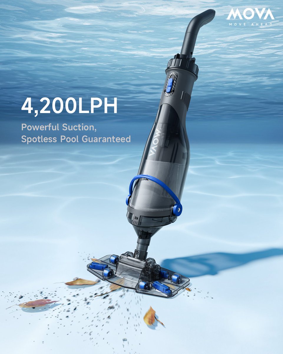 mova_global's tweet photo. Introducting MOVAβs first handheld pool vacuum β Handler V10. π§
Compact. Cordless. Mighty.
One-touch activation. Cordless freedom.
Handler V10 β Cleaner pool. Better summer.
#MOVA #MOVAtech #NewProduct #PoolCleaner #RoboticPoolCleaner #PoolCare https://t.co/XAsxLlxSA6