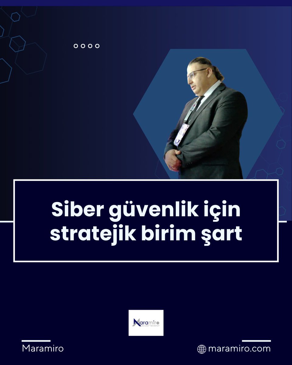 Türkiye Bilişim Derneği (TBD) tarafından düzenlenen Kamu-BİB'28 ve BİMY'32 bütünleşik etkinliğine katılan TBD Sosyal Etkinlik Başkanı Kaner CİNOĞLU, Maramiro TV'de sorularımızı yanıtladı.

<a href="/tbdmerkez/">TBD Türkiye Bilişim Derneği</a>

Haberi okumak için 👇🏻
maramiro.com/siber-guvenlik…
.
.
.
#Maramiro #KanerCinoğlu