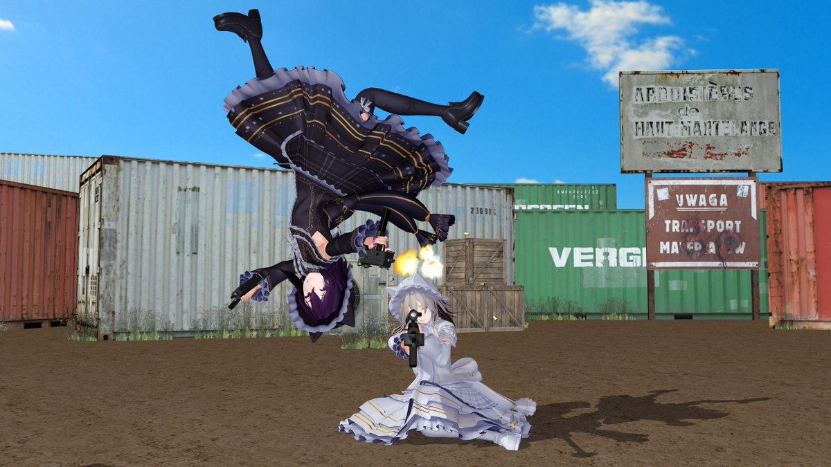 RT @6lAkTjy2UrNQcLM: 戦う白と黒の根暗少女(c)さんは何となくこんな