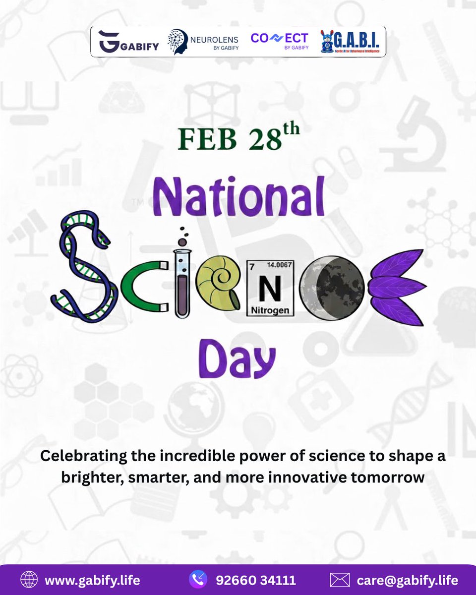 Gabify_life's tweet image. Celebrating curiosity, innovation, and the power of science!
🔬✨ Let’s inspire minds and shape a smarter tomorrow. #NationalScienceDay #Innovation

#Gabify #ScienceForFuture #CuriosityUnleashed #STEMEducation #ScienceLovers