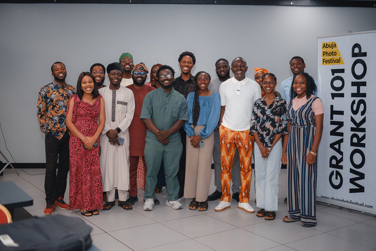 AbujaPhotoFest's tweet photo. Knowledge is the first form of capital. 

The class was worth every minute spent, as each participant had a clearer understanding of how to move from creative idea to fundable project. Many thanks to Mr. Ifeanyi Ajaegbo, National Program Manager for Culture, UNESCO Abuja. https://t.co/8sg8A3xpes