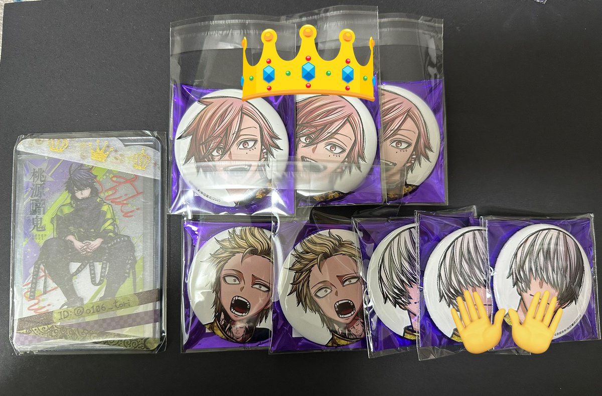 交換/譲渡】桃源暗鬼 トレーディング缶バッジ コミケ C107 求】淀川>桃