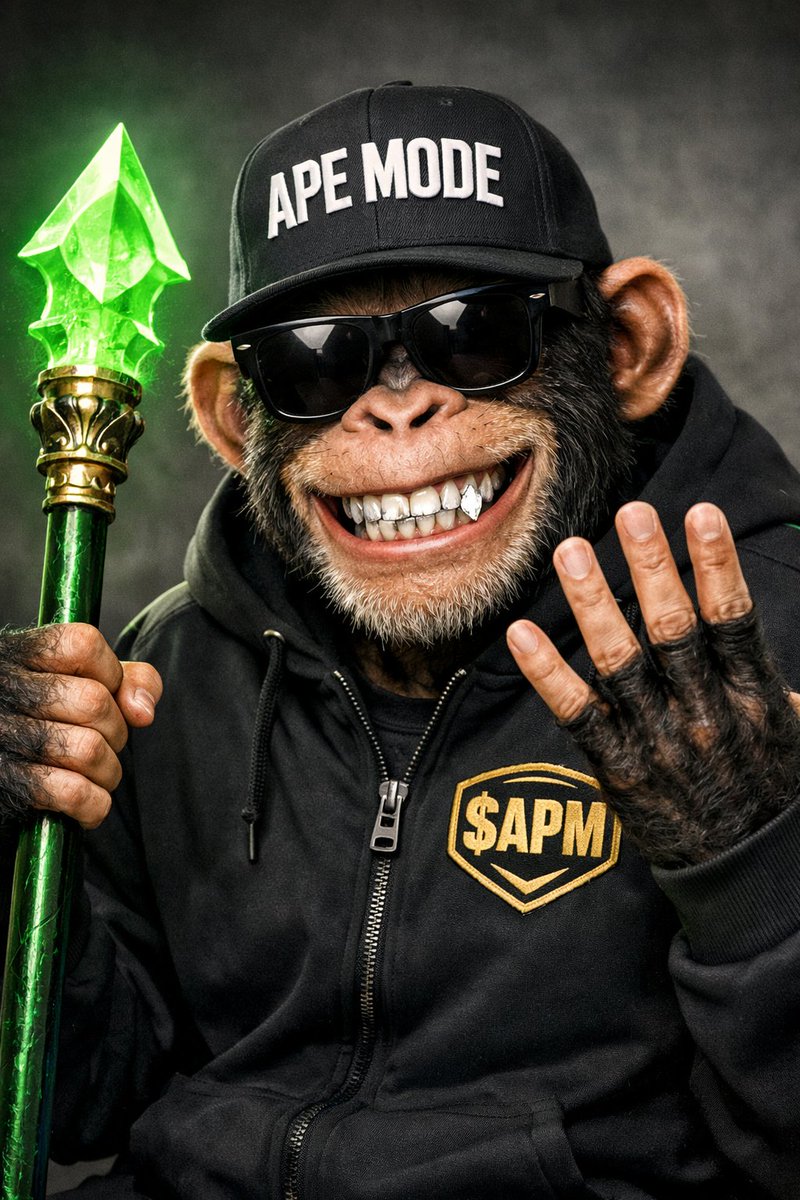 besovestny23485's tweet photo. APE MODE ON.

While others are afraid — we are counting 4x.
The green staff is already glowing.

$APM — only upward.

#APEMODE #APM 🚀 https://t.co/w9bguTab9i