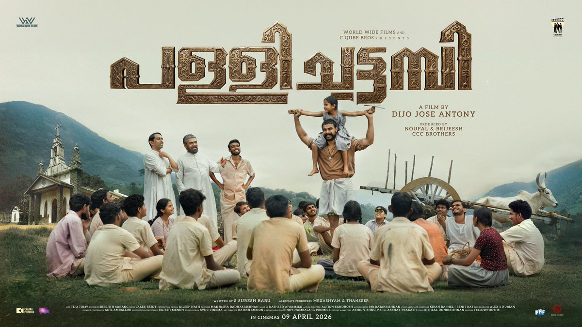 tfwai_official's tweet photo. Welcome to the world of #Pallichattambi 🪄💥🩵
In Cinemas From April 9!
#TovinoThomas
@ttovino - @11Lohar - @DijoJoseAntony - @jakes_bejoy - #WorldWideFilms https://t.co/GNdKH0GSz2