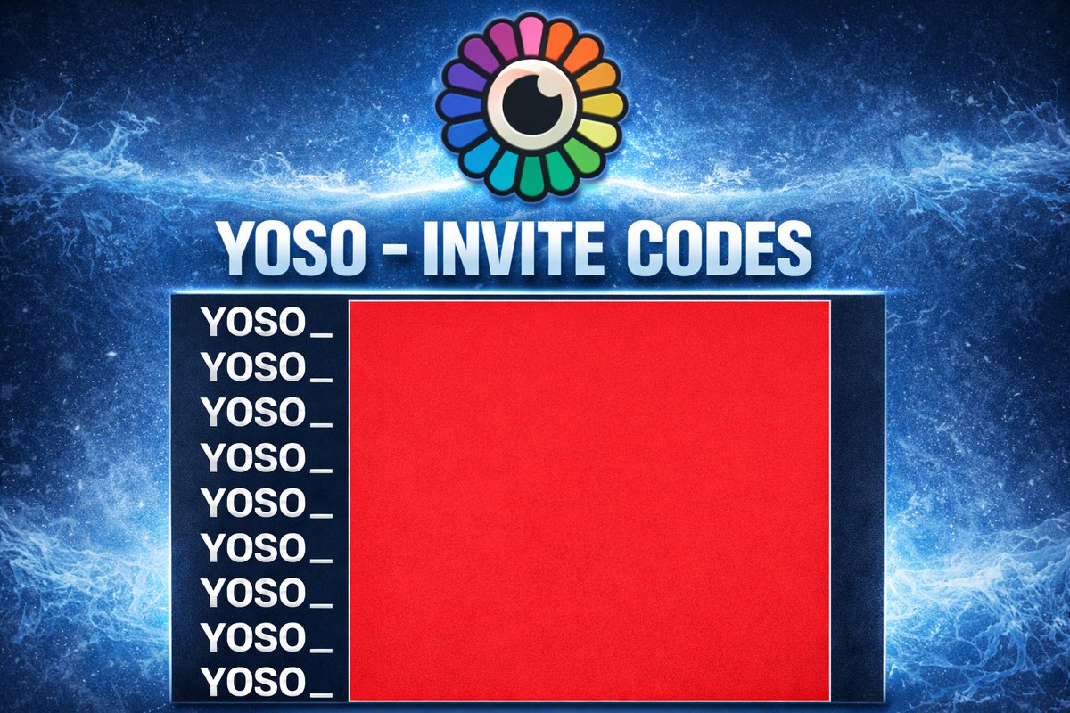 Another <a href="/yososocial/">Yoso 👁️ - Social Prediction</a> invite codes giveaway - Got a few exclusive codes for my community

How to participate:

- Follow me and <a href="/yososocial/">Yoso 👁️ - Social Prediction</a>
- Like this post
- Drop a comment below

I’ll pick a few random winners, so turn on notifications if you don’t want to miss future drops.