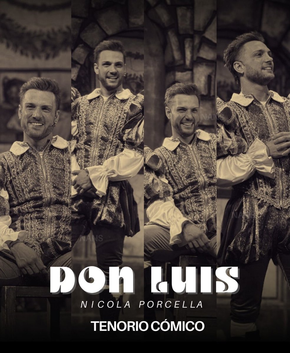 Fin de semana de Teatro 🎭 

Lo feliz que se ve en el escenario como Don Luis en el <a href="/TenorioComico_/">Tenorio Cómico</a> 

#NicolaPorcella 

ticketmaster.com.mx/el-tenorio-com…
