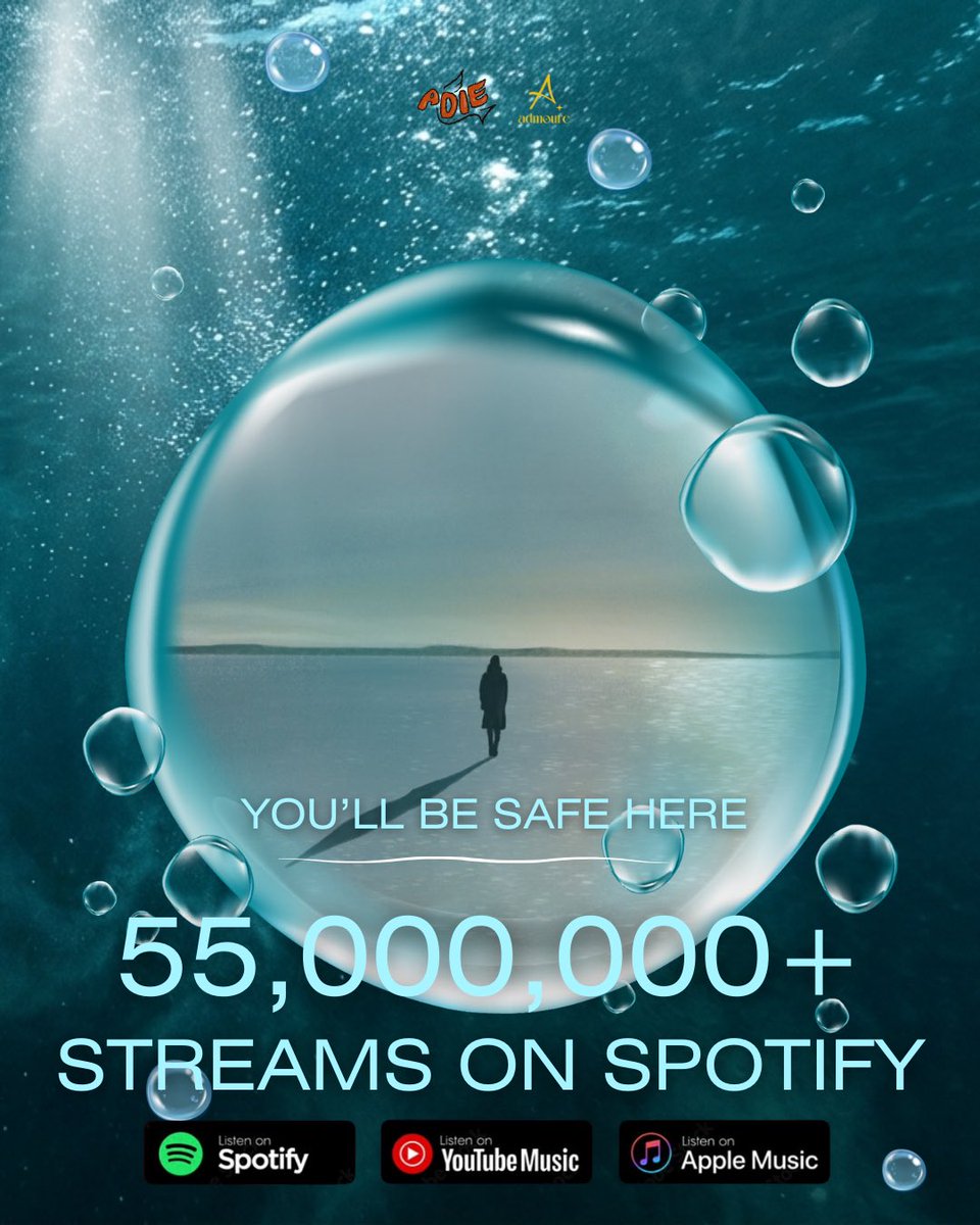260228 [INFO]

Nobody knows, just why we're here. But with Adie’s songs, we know we’ll be safe. ✨

“You’ll be safe here” just hit 55 MILLION streams on Spotify and still hugging our hearts every play! 💛

🔗: open.spotify.com/track/4whLOE7h…

<a href="/Adadieee/">Adie</a> | #Adie #Adie_YoullBeSafeHere