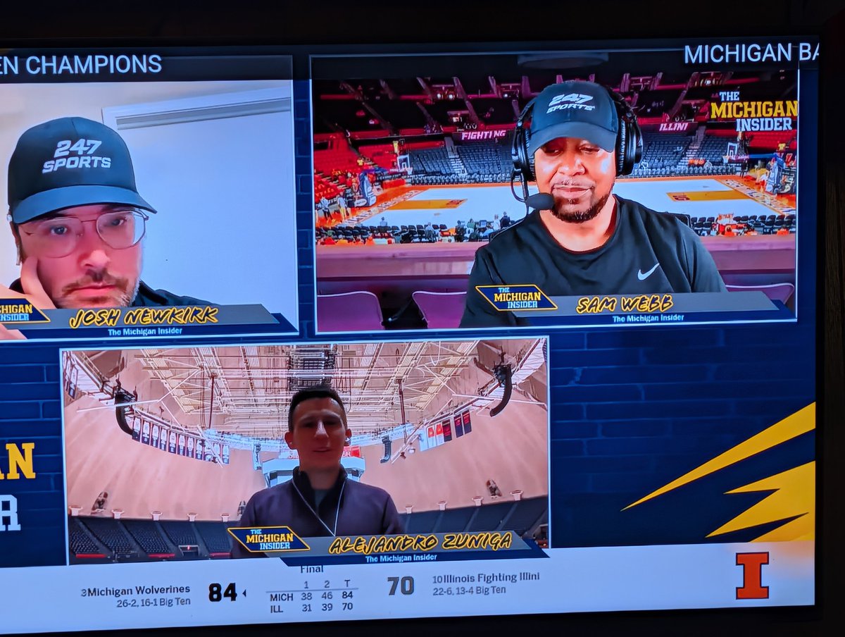 EddieW9's tweet photo. It's all rough right now. Michigan even beats the Illini at post game backgrounds at their own venue. @IlliniOn247 https://t.co/0ro4k1sbuU
