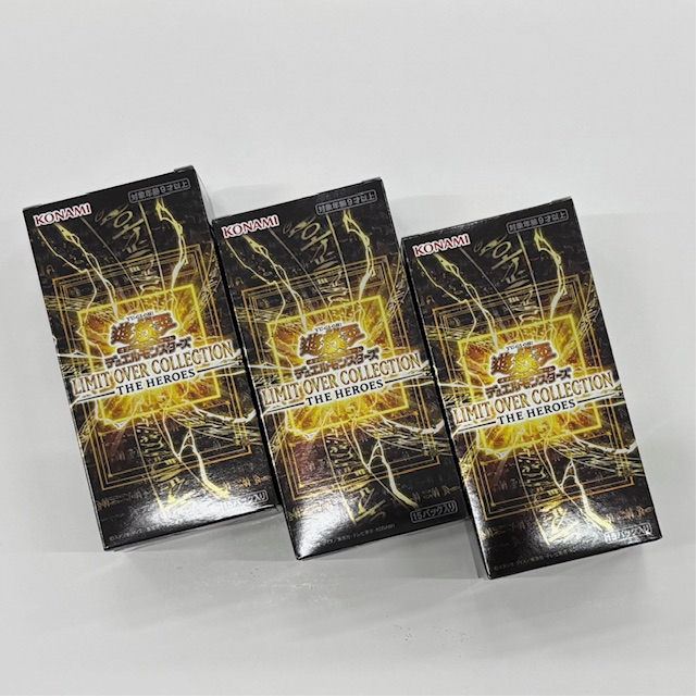 遊︎ 遊戯王 LIMIT OVER COLLECTION3box シュリンク無し 戯︎ 王LIMIT