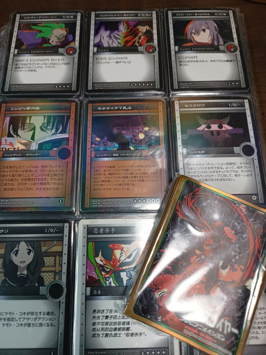 念願だった世界で一番カッコいいカードスリーブを入手出来たので、これ