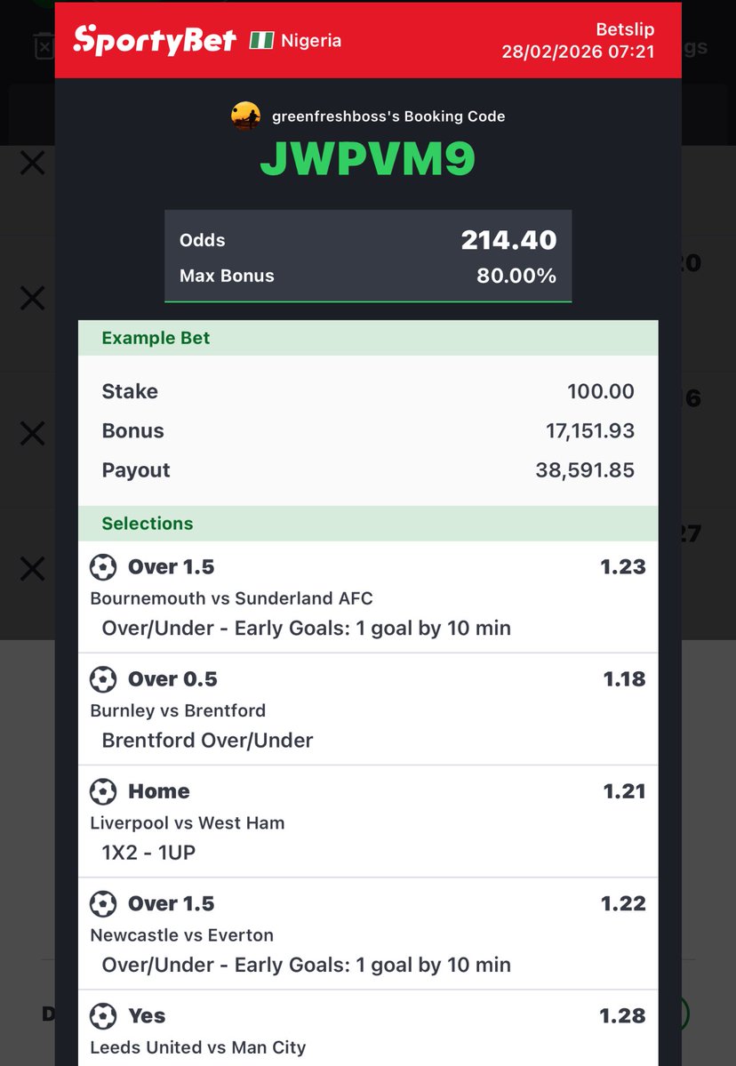 Let’s bring this 200 odds home ✈️🟢