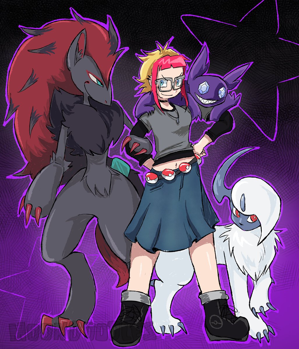 For the 30th Anniversary of Pokemon I drew my favorite pokemon and I!!! ^w^ 
.
Ive loved pokemon since I was a freakin BABY so the franchise means sm to me i'll always support it < 3
.