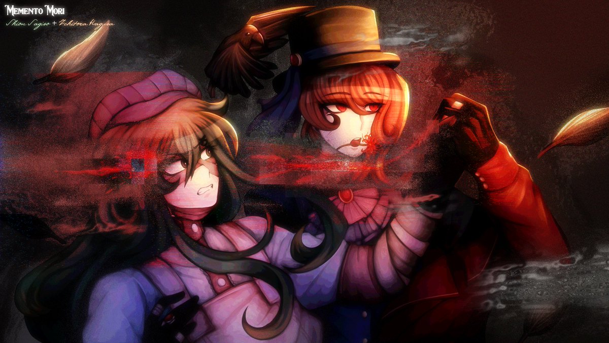 kimmycantkill's tweet photo. PROMO ART - "Memento Mori" Shion &amp; Ichitora (Basuraronpa)
Art all made by me, this is posted since I don't have Nitro and the files are too big for Discord, if you're not from the server just ignore this https://t.co/mWIyElltQX