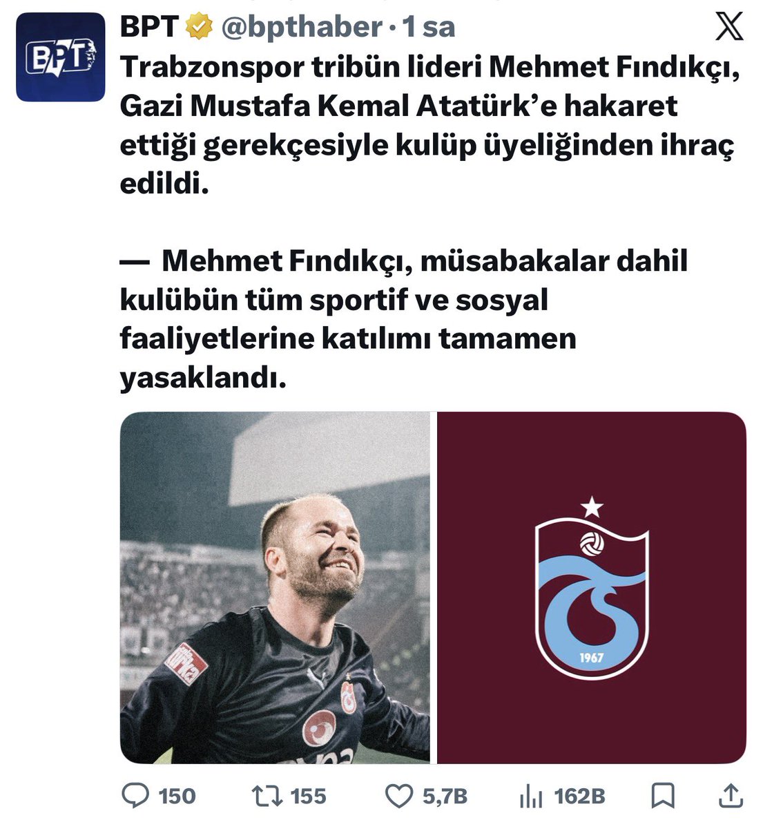 Çok iyi olmuş,TS kulübünü kutluyorum.