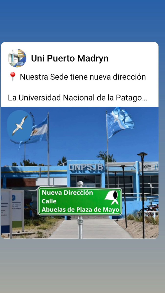 HijxsMadryn's tweet photo. Madryn tendrá  la calle “Abuelas de Plaza de Mayo”
El HCD aprobó x mayoría la ordenanza de la calle ubicada entre el CENPAT–CONICET y la Universidad Nacional NSJB
 La iniciativa fue impulsada por organismos de derechos humanos con el apoyo de las 2 instituciones @abuelasdifusion https://t.co/7conssi7Go