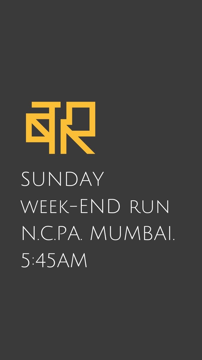 BombayRunning's tweet image. Come join the Crew for the Sunday Weekend Run on 01 Mar, Sunday, at NCPA

See you all at 05:45AM.

#BombayRunning #Running #MumbaiRunners #Bombay #WeRunThisCity