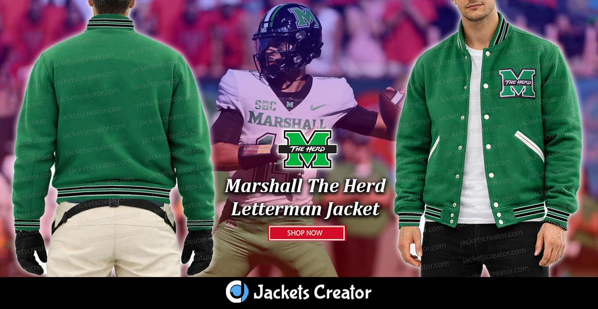 jacketscreator's tweet image. Marshall University Letterman Jacket – 40% OFF 🎓🔥
Limited time offer!
🛒 jacketscreator.com/product/marsha…

#MarshallUniversity #LettermanJacket #VarsityStyle #CollegeWear #Sale #40Off
