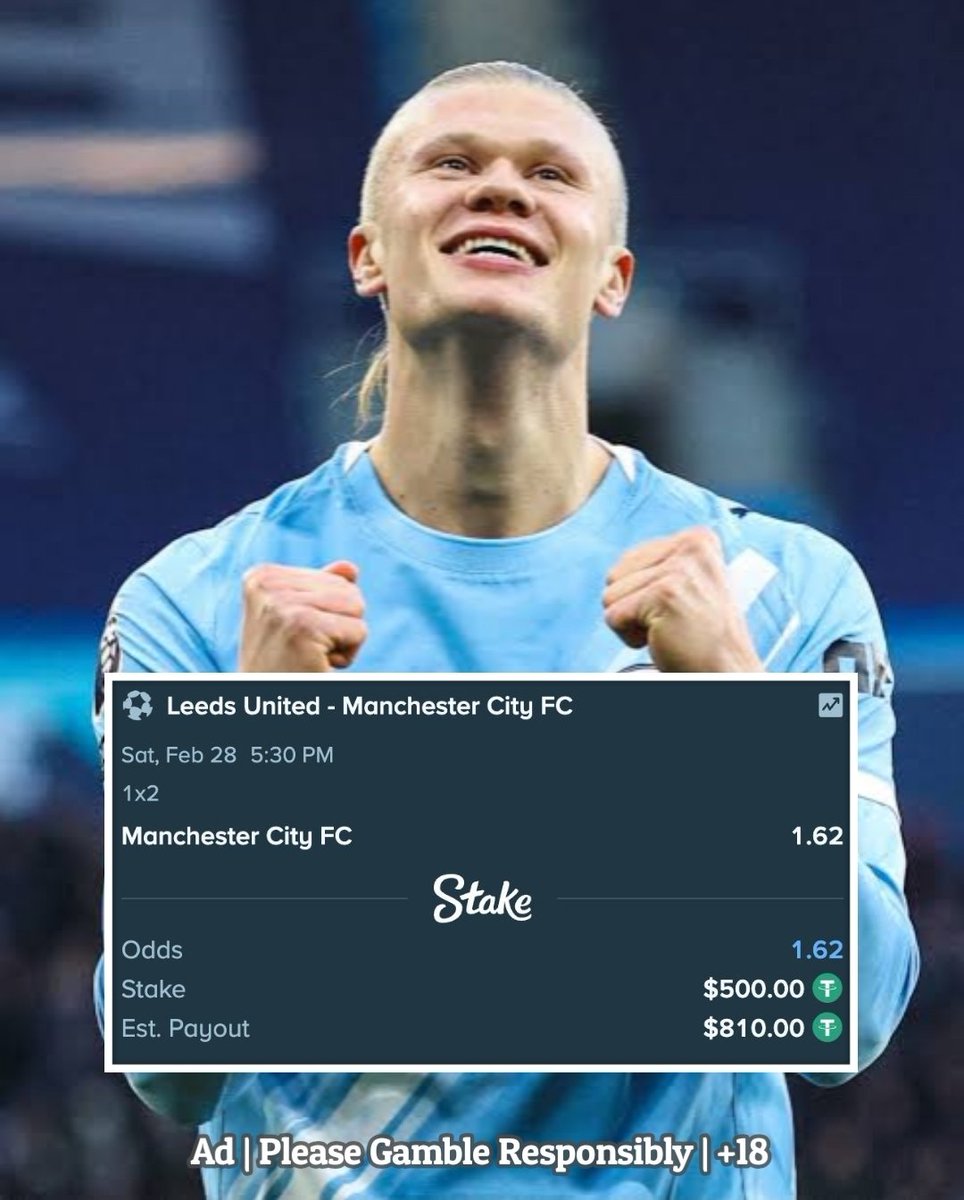Leeds United are stubborn, but I feel Man City have activated their usual end-of-season run.

I don't see them dropping careless points from now until the end of the season. They know how to finish the season when they are close to first position.

Ad.